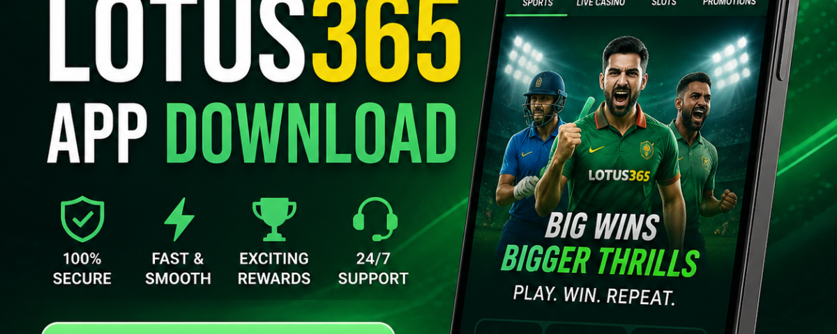 Lotus365 app download interface displayed on a modern smartphone screen