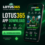 Lotus365 app download interface displayed on a modern smartphone screen