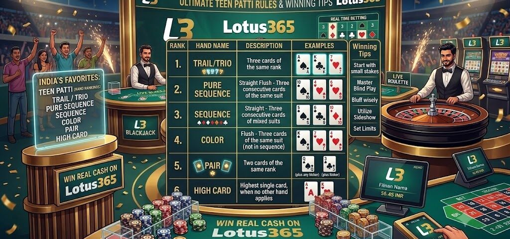 Teen Patti Online Rules and Winning Tips