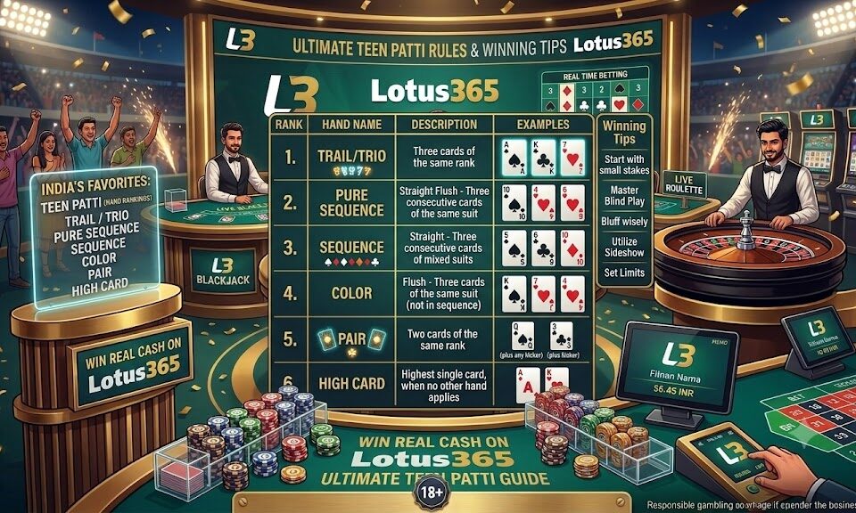 Teen Patti Online Rules and Winning Tips