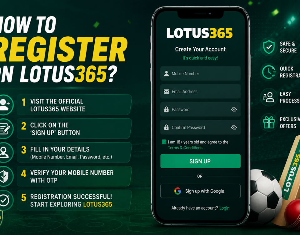 How to register on Lotus365?