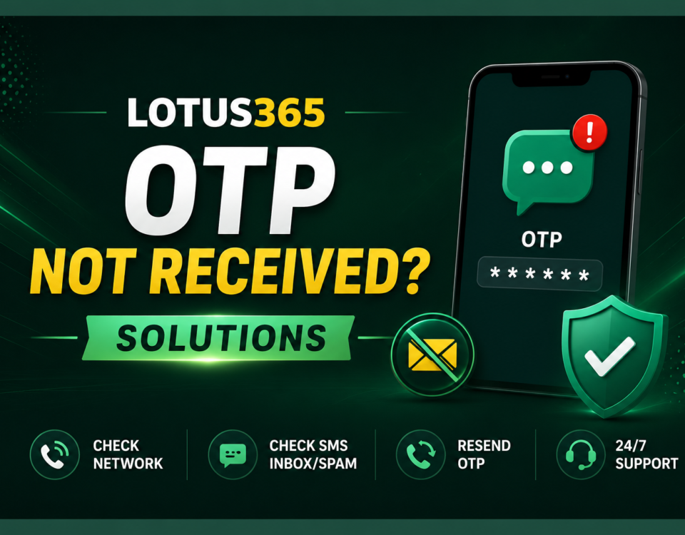 Lotus365 OTP not received—solutions