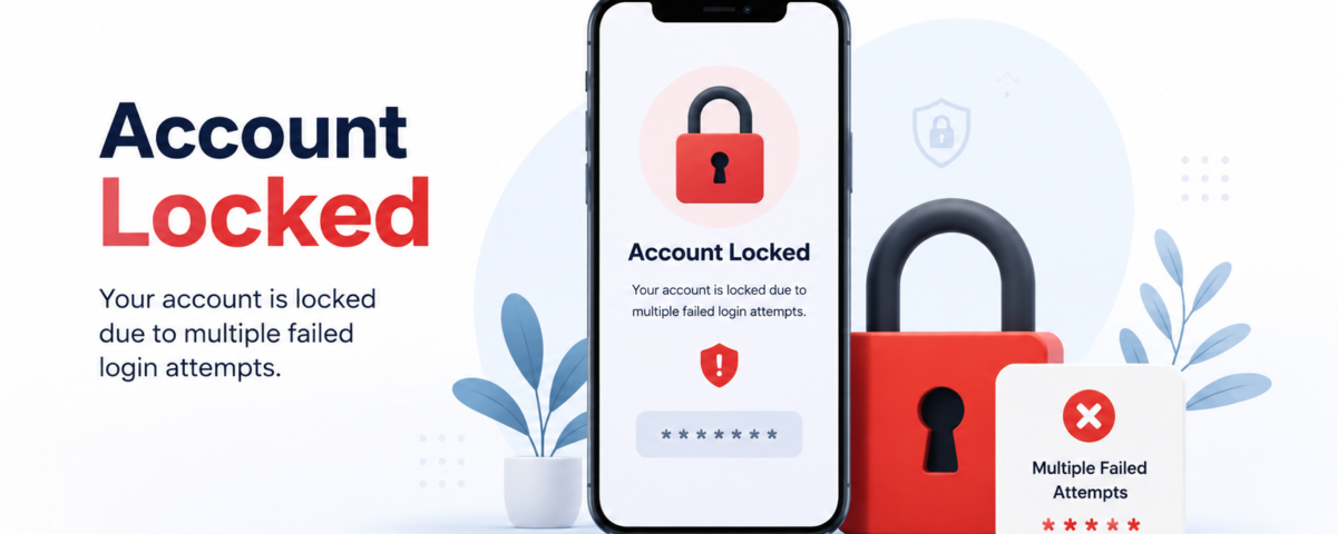 Account locked due to multiple failed attempts