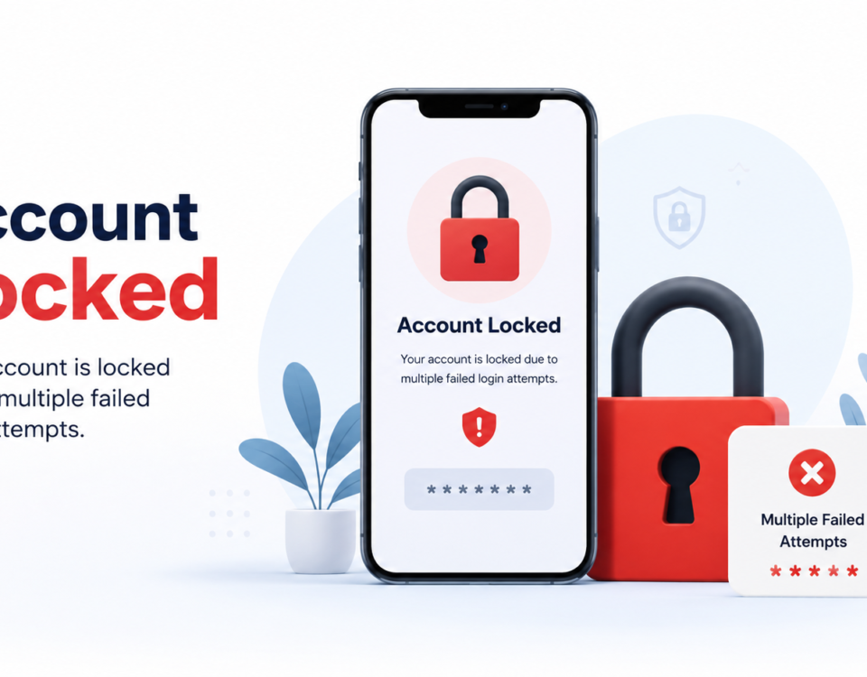 Account locked due to multiple failed attempts