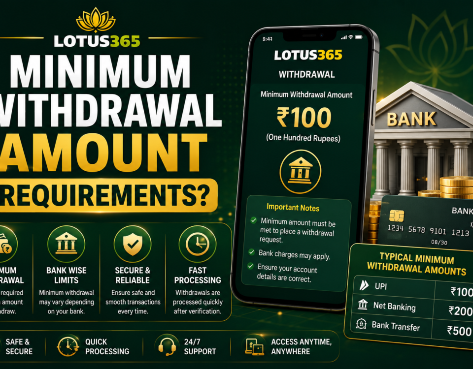 Minimum withdrawal amount requirements