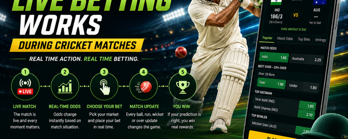 How Live Betting Works During Cricket Matches