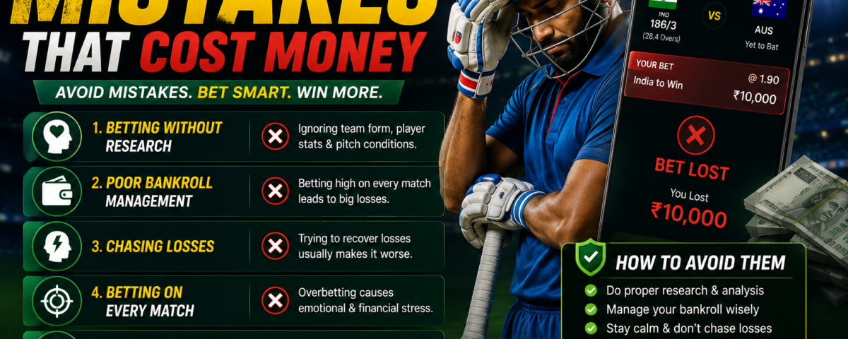 Cricket Betting Mistakes That Cost Money
