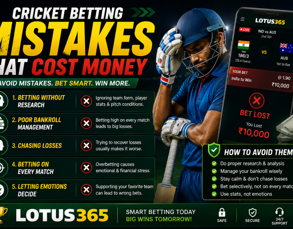 Cricket Betting Mistakes That Cost Money